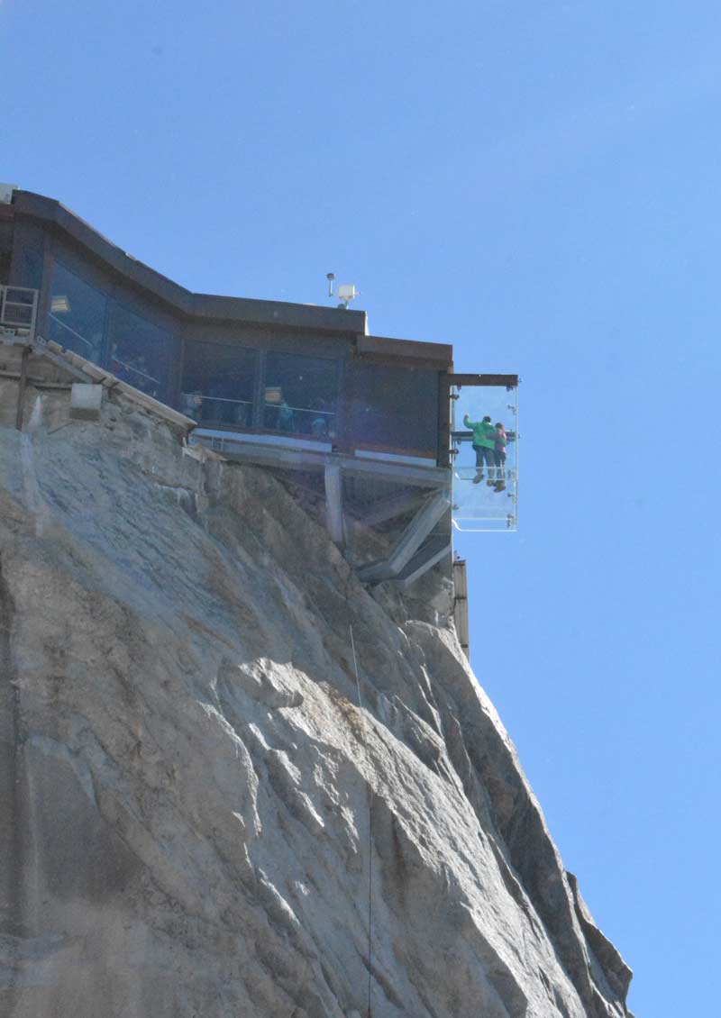 Chamonix step into the void