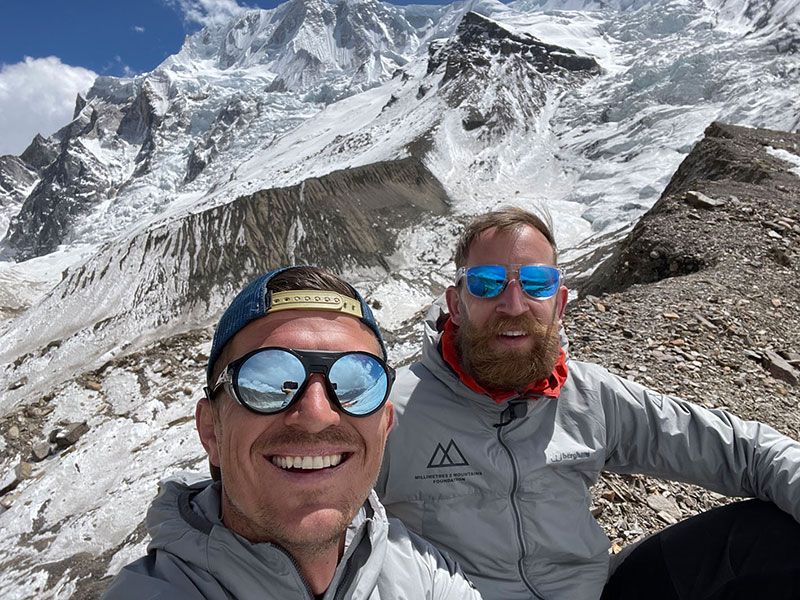 Ed Jackson left and Ben Halms on Himlung Himal photo credit Beetle Campbell 002