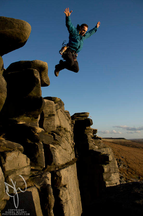 Jumping Into Adventure At Stanage Daniel Wildey