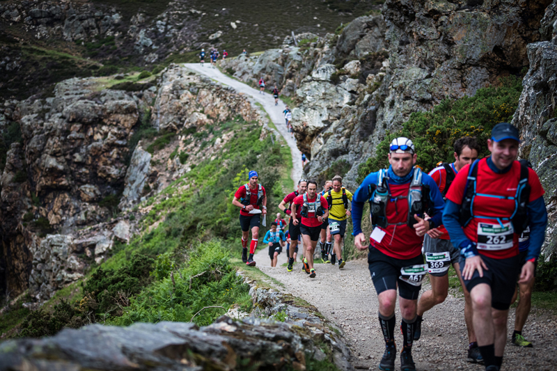 Runners early on day one of the 2019 Berghaus Dragons Back Race 002