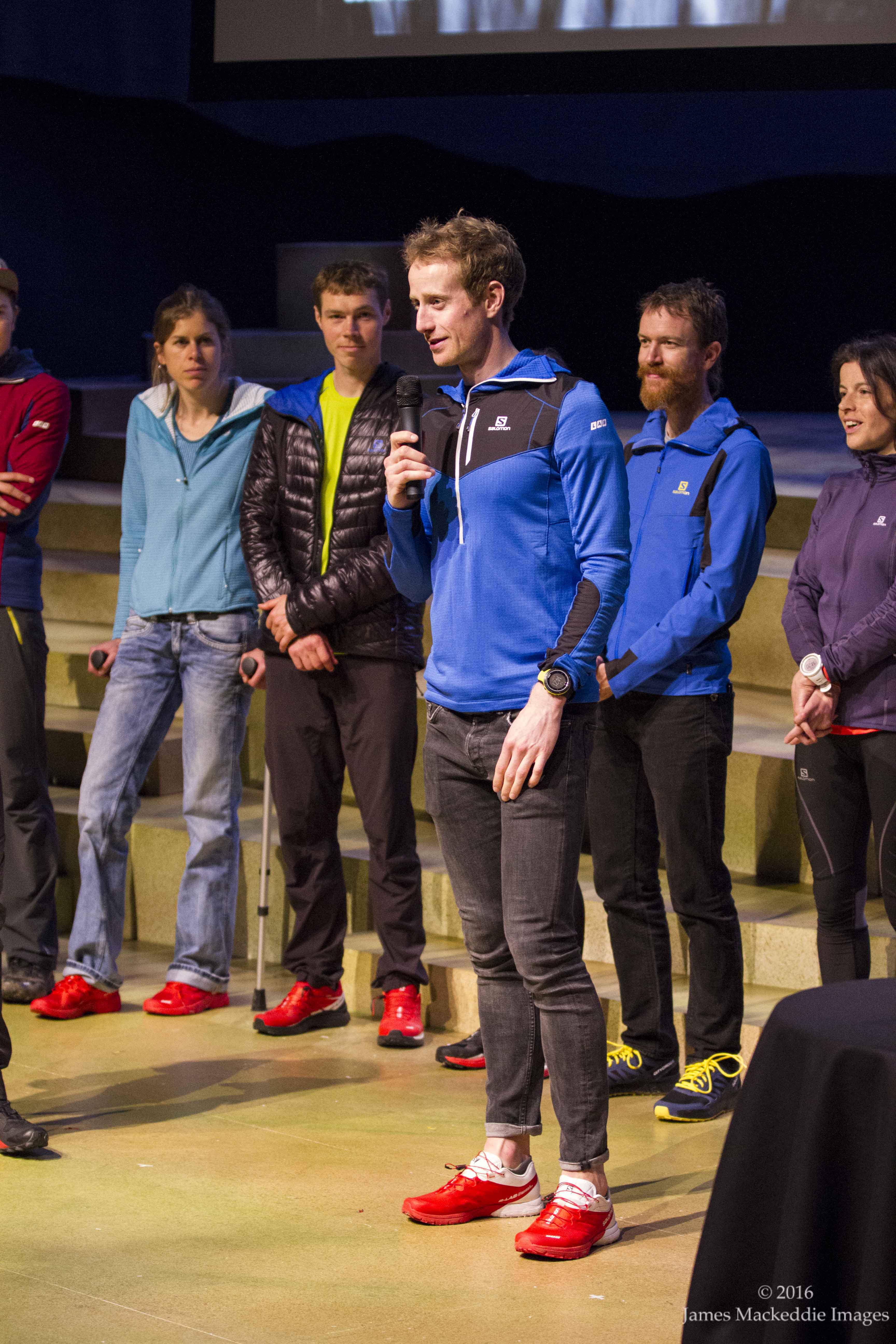 Salomon Advanced Week Ricky on stage welcome