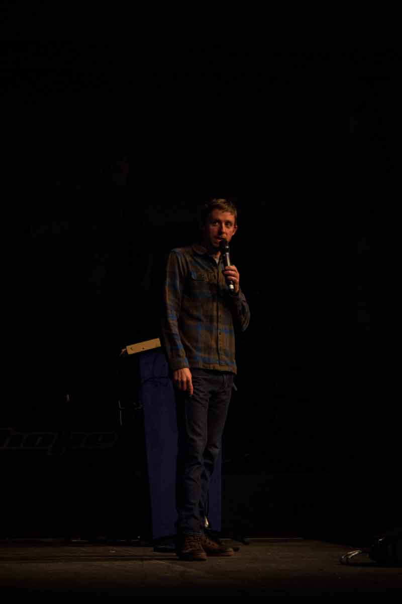 Tommy Caldwell Left of audience