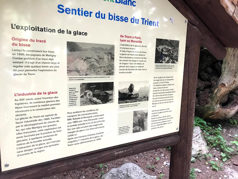 UTMB bisse du Trient sign