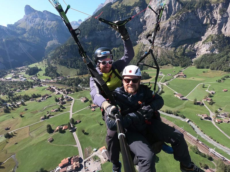 Via Alpina 2019 paragliding