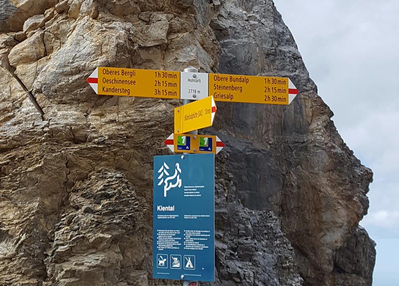Via Alpina 2019 signpost 2